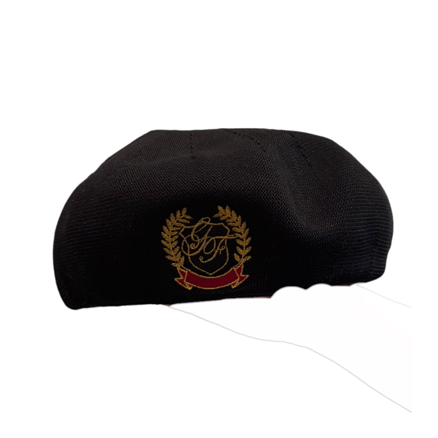MONOGRAM EMBLEM BERET - BLACK
