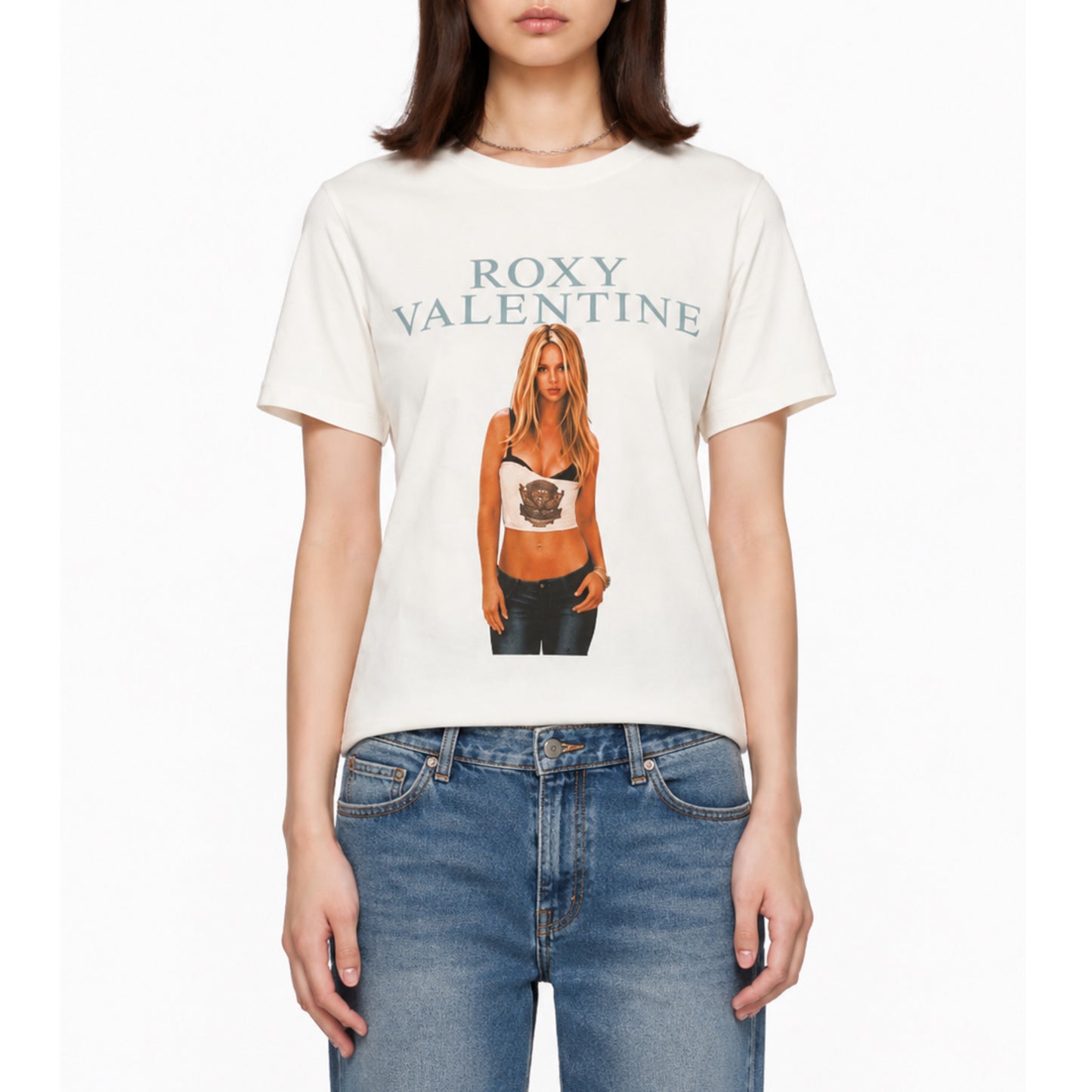 ROXY VALENTINE WORLD TOUR TEE- WHITE