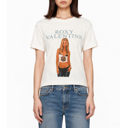ROXY VALENTINE WORLD TOUR TEE- WHITE