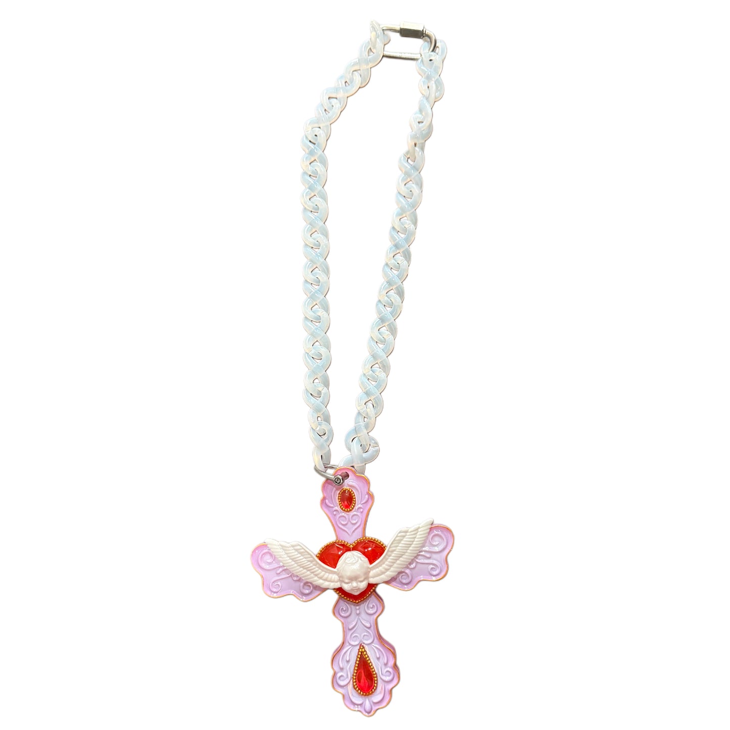 MAGICAL ANGEL CROSS NECKLACE