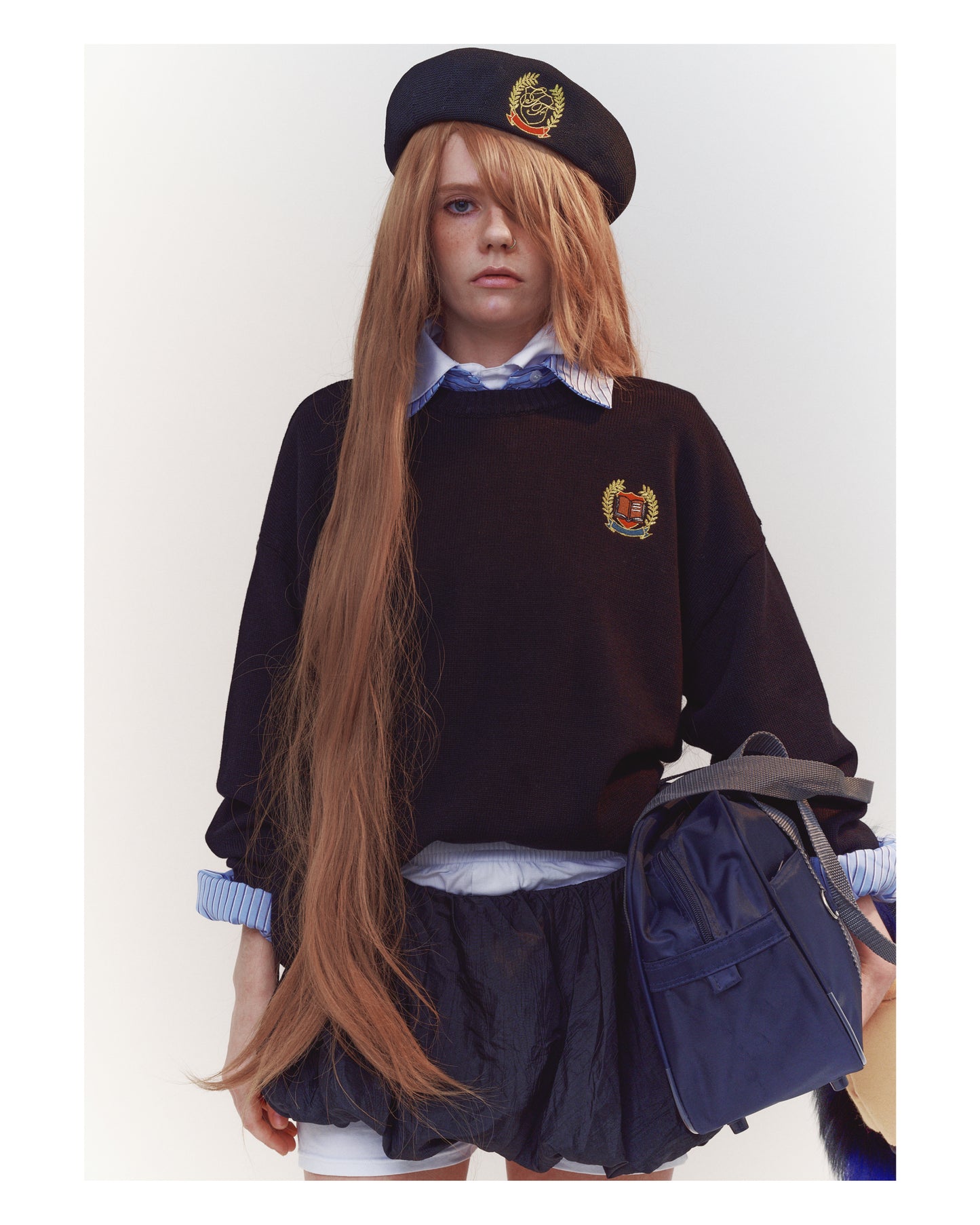 LIBRARY EMBLEM KNIT
