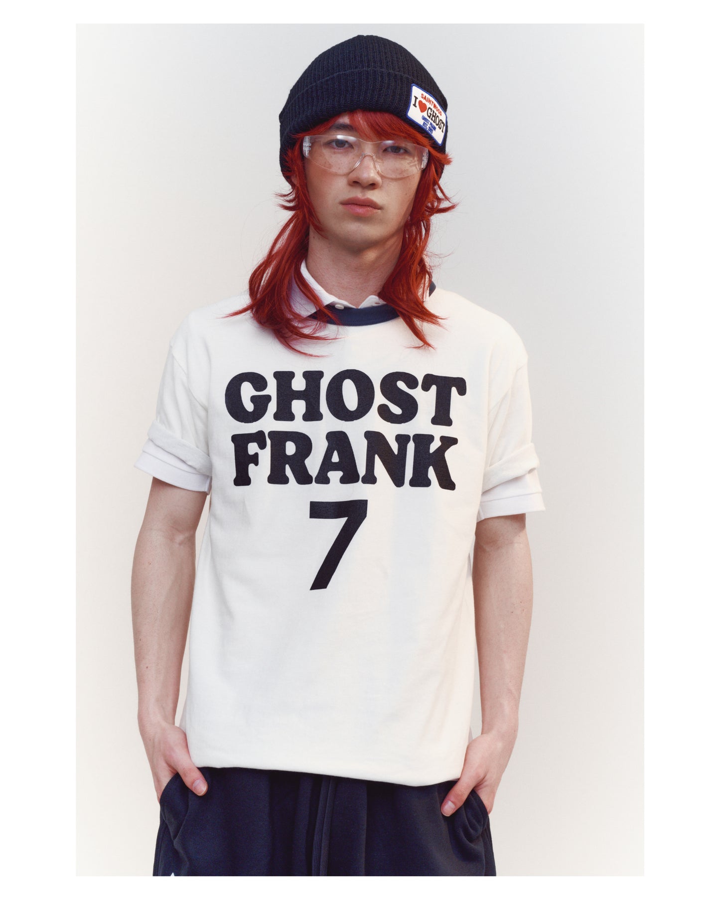 GHOST FRANK LOGO RINGER TEE