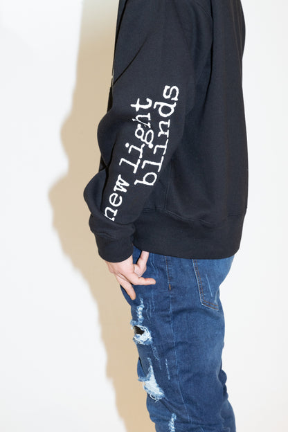 SWEAT ZIP-UP HOODIE (BLACK) / ブラック ジップアップ フーディ（黒）