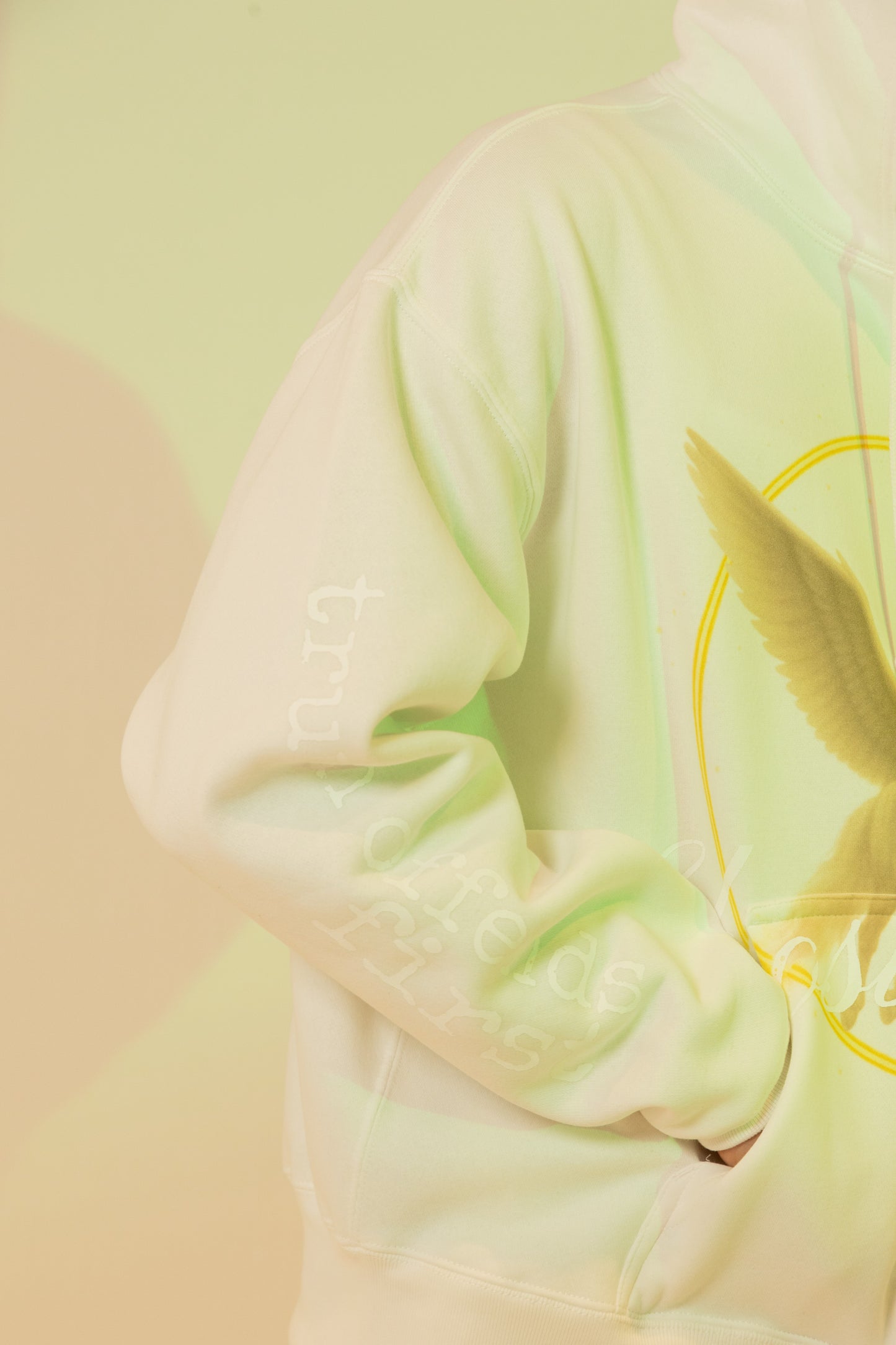 SWEAT ZIP-UP HOODIE (WHITE) / ブラック ジップアップ フーディ（白）